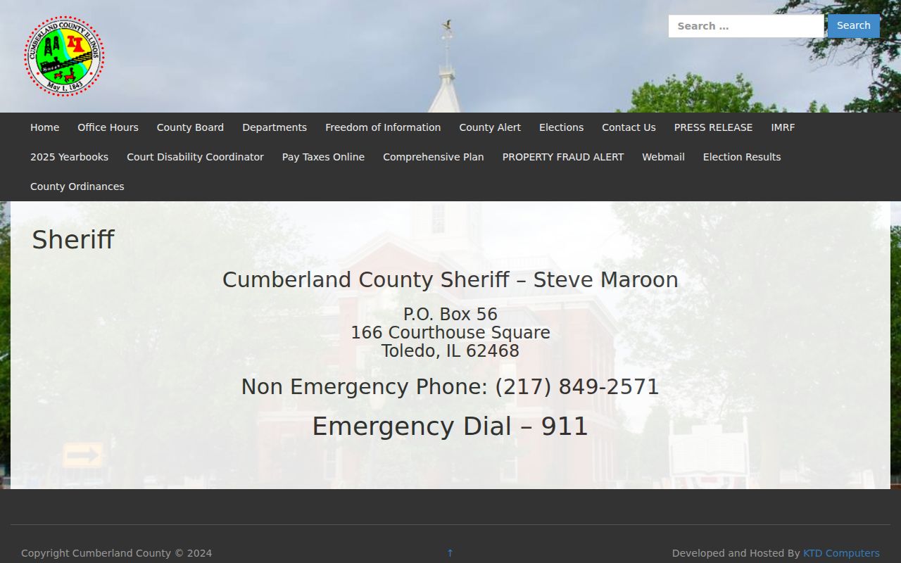 Cumberland County arrest lookup Sheriff and jail contact